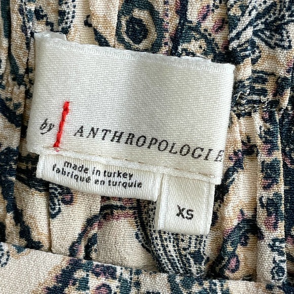 ANTHROPOLOGIE Printed Harem Pants Paisley Crepe - Picture 6 of 9